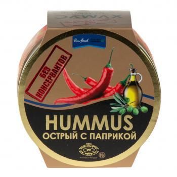Закуска хумус острый с паприкой ХОЛОД Полезные продукты 200 гр