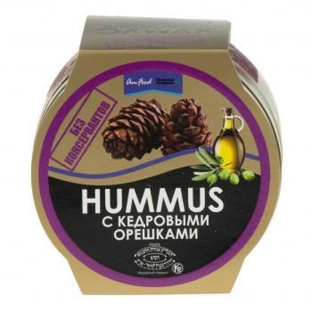 Закуска хумус с кедровыми орешками ХОЛОД Полезные продукты 200 гр