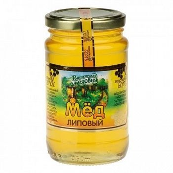 Мёд липовый стекло Башкирская Медовня 500 гр
