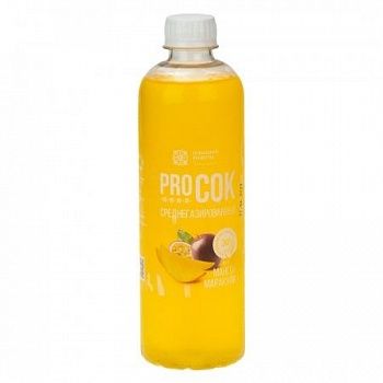 Лимонад на натуральном соке манго-маракуя PRO сок 500 мл