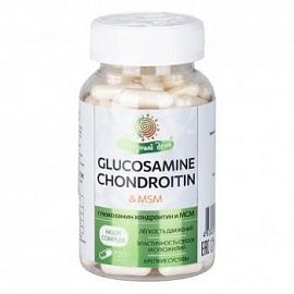 БАД к пище Глюкозамин Хондроитин 120 капсул 960 мг Полезный день 115,2 гр
